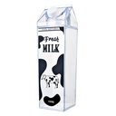 Trinkflasche Transparent Schwarz 8x8x26 cm / 1000 ml