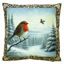 Cuscino imbottito Blu Bianco 45x45x4 cm