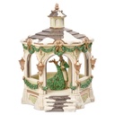 Spieldose Pavillon mit LED Weiß Grün 35x33x43 cm / 3xAA