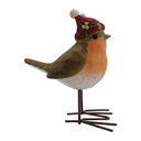 Decoratie vogel 9x6x12 cm