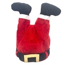 Décoration Jambes du Père Noël Rouge Blanc 25x15x38 cm / 3xAA