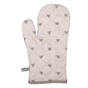 Guanto Forno Beige Grigio 18x30 cm