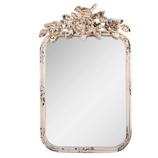 Miroir de table Beige Couleur or 27x5x45 cm