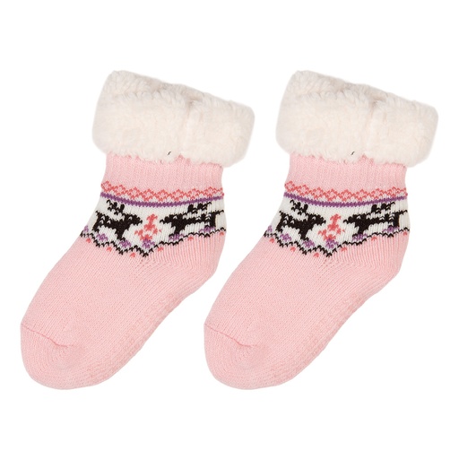 Kindersocken Rosa Weiß one size