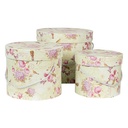 Set cappelliera da 3 Verde Ø 23x20 / Ø 20x17 / Ø 17x14 cm