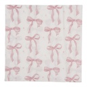 Papierservietten Weiß Rosa 33x33 cm (20)