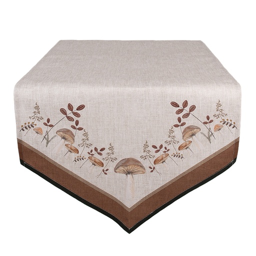 Table Runner Beige Brown 50x160 cm