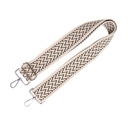 Bag strap Beige Black 5x140 cm