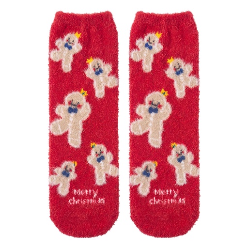 Clayre & Eef Chaussettes de Noël Rouge Polyester
