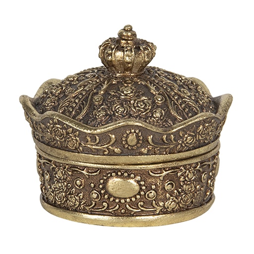 Jewellery Box Gold 9x9x7 cm