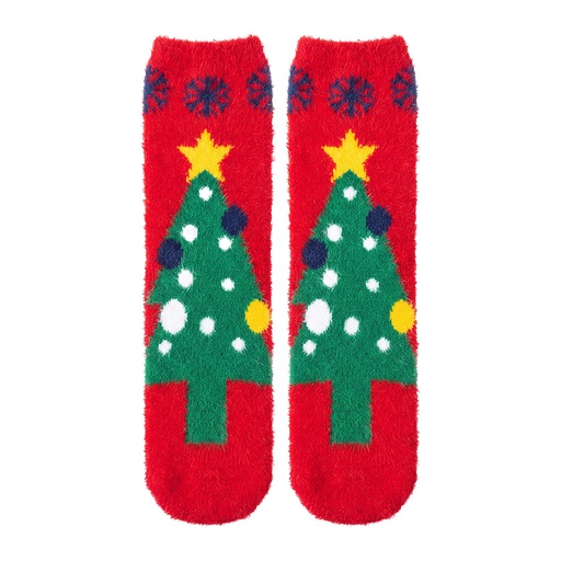 Clayre & Eef Chaussettes de maison Rouge Polyester