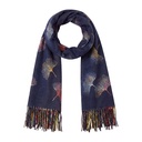 Sjaal 65x180 cm blauw