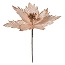 Christmas Decoration Flower Beige  Ø 31x32 cm