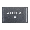 Doormat Inside Brown White 75x45x1 cm