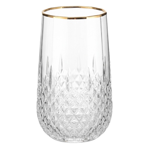 Verre d'eau Transparent Rouge Ø 7x15 cm / 350 ml