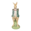 Image de décoration Lapin Marron Vert 11x11x30 cm