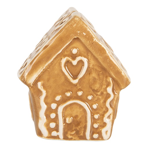 Card holder House Brown White 5x4x6 cm