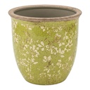 Blumentopf für Innen Grün Beige Ø 17x17 cm