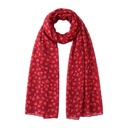 Sjaal 85x180 cm rood