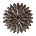 Dekorative Schale Blume Braun Beige Ø 16x3 cm