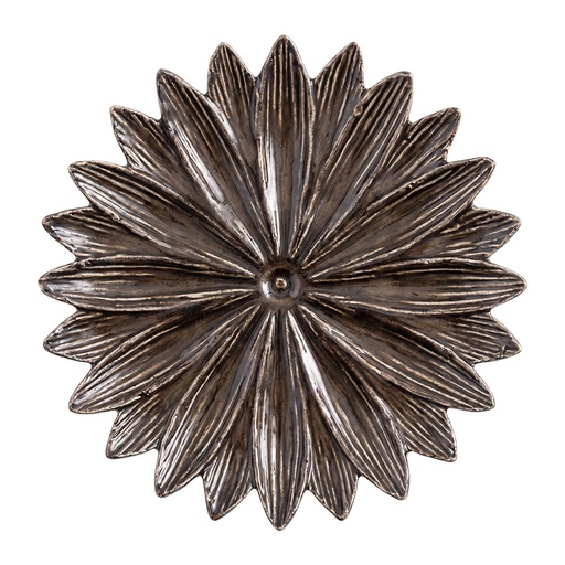 Dekorative Schale Blume Braun Beige Ø 16x3 cm
