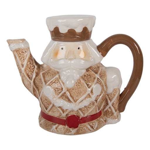 Teapot Brown White 22x12x18 cm / 900 ml