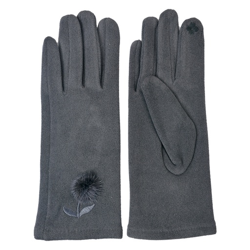 Juleeze Handschoenen Winter 8x24 cm Grijs Polyester