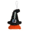 Deko-Anhänger Hexenhut Schwarz Orange 12x3x15 cm