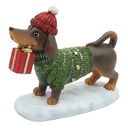 Decoratie hond (teckel) 12x5x9 cm