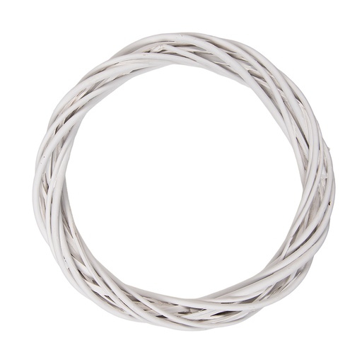 Decoration Couronne Blanc Ø 30x4 cm