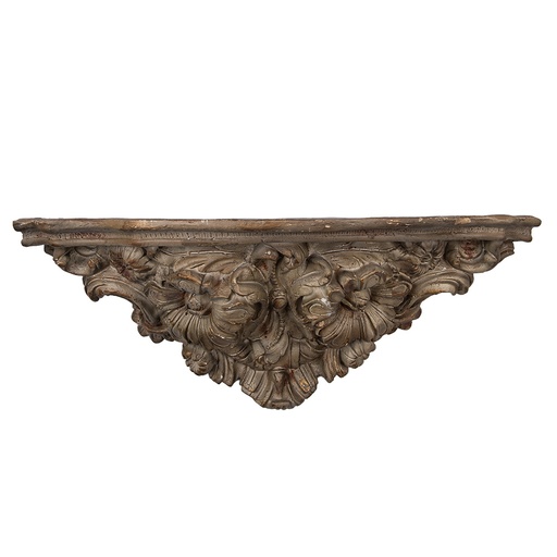 Clayre & Eef Wall shelf 73x21x29 cm Brown Grey Ceramic material