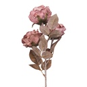 Dekorativer Zweig mit Blumen Rot 83 cm