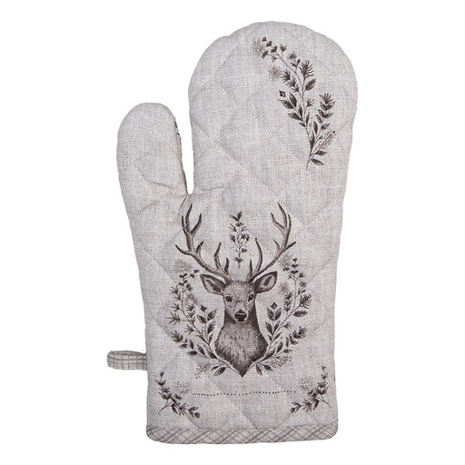 Gant de cuisine Beige Marron 18x30 cm