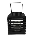 Tealight Holder Black 17x17x20 cm