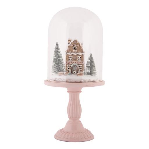 Stolp met decoratie LED Ø 17x36 cm / 2xAAA