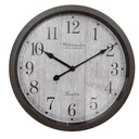Wanduhr Braun Grau Ø 40x4 cm / 1xAA