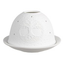 Portacandele Bianco Ø 12x8 cm