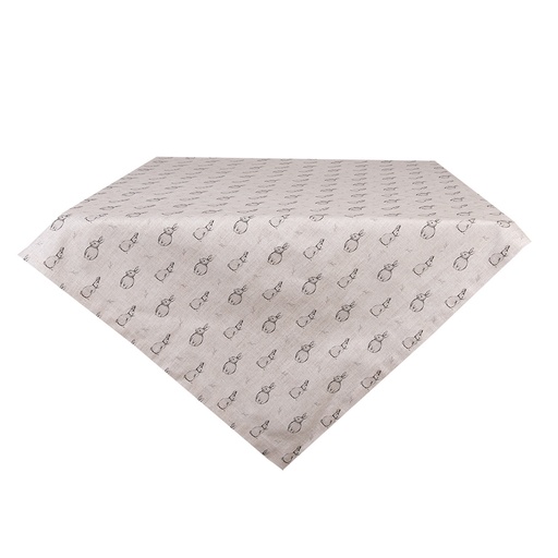 Tovaglia Beige Grigio 100x100 cm