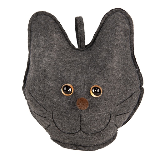 Dekoration Katze Grau 20x14x22 cm