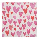 Papierservietten Weiß Rosa 33x33 cm (20)