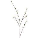 Decorative branch with flowers White Green 108 cm