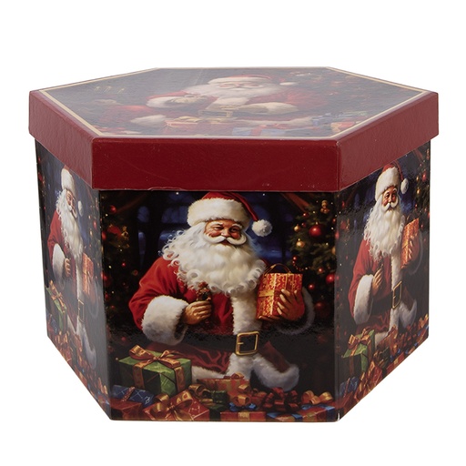 Clayre & Eef Kerstbal Set van 14 8x8x8 cm Bruin Kunststof