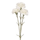 Dekorativer Zweig mit Blumen Weiß Grün