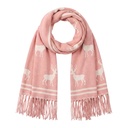 Sjaal 65x180 cm roze