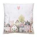 Coussin rempli Beige Rose 45x45x4 cm