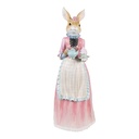 Décoration Lapin Beige Rose 22x20x58 cm