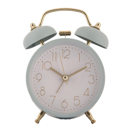 Alarm Clock Analog Blue 10x6x12 cm / 1xAA