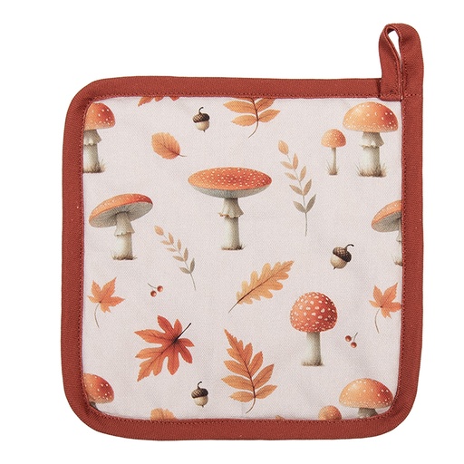 Pot Holder Beige Brown 20x20 cm
