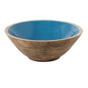Dekoschale Blau, Braun Ø 25x10 cm