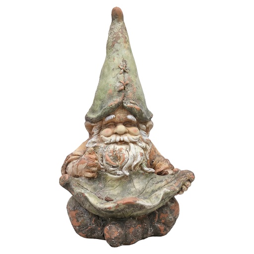 Decorativa Gnomo Beige Verde 28x26x45 cm